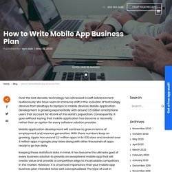 How to Write Mobile App Business Plan