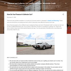 How Do You Finance A Collector Car?