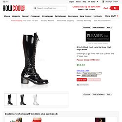 Pleaser Shoes: Funtasma RETRO-302 - $43.93 - 2 Inch Heel Full Lace Up Knee High Boots