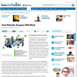 Advantages of Robotic Surgery