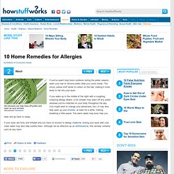 10 Home Remedies for Allergies"