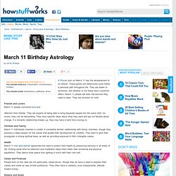 March 11 Birthday Astrology"