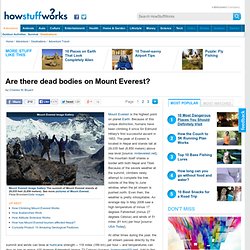 Are there dead bodies on Mount Everest?"
