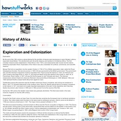 Africa - Exploration and Colonization"