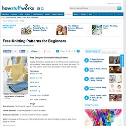 Free Designer Dishtowel Knitting Pattern"