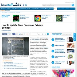 How to Update Your Facebook Privacy Settings"