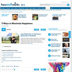 Discovery Health "5 Ways to Maximize Happiness"