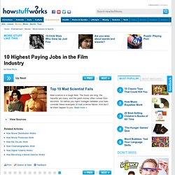 10 Highest Paying Jobs in the Film Industry"