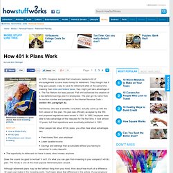 How 401(k) Plans Work"