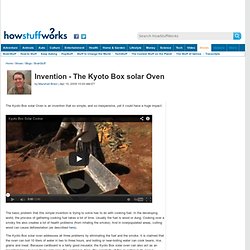 Invention – The Kyoto Box solar Oven