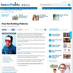 Free Hat Knitting Patterns"