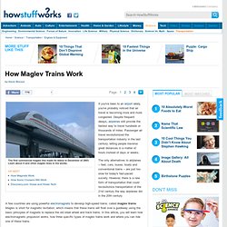 How Maglev Trains Work"