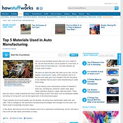 Top 5 Materials Used in Auto Manufacturing"