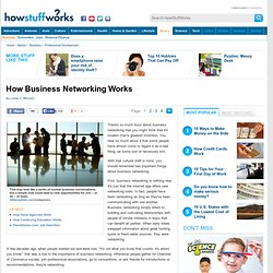How Business Networking Works"