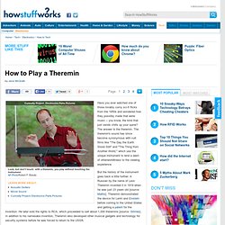 How to Play a Theremin"