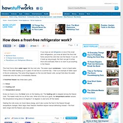 How does a frost-free refrigerator work?"