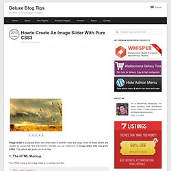 Howto Create An Image Slider With Pure CSS3