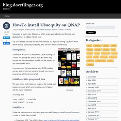 HowTo install Ubooquity on QNAP