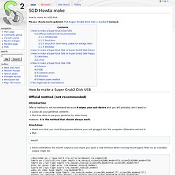 SGD Howto make - Super Grub Disk Wiki