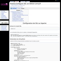 Howtos:Configurer SSL sur Debian Lenny/fr