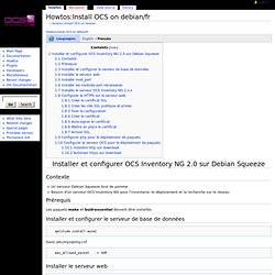 Howtos:Install OCS on debian/fr - OCS Inventory NG