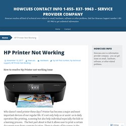 HP Printer Not Working