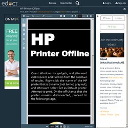HP Printer Offline