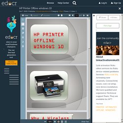 HP Printer Offline windows 10