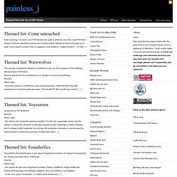 HP themed lists from painless_j