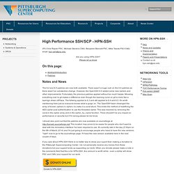 High Performance Enabled SSH/SCP [PSC]