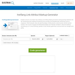 hreflang Link-Attribut Markup-Generator