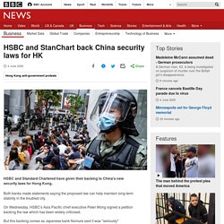 HSBC and StanChart back China security laws for HK
