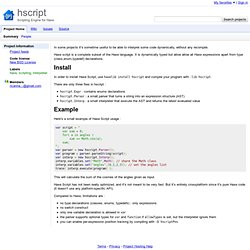 hscript - Scripting Engine for haXe
