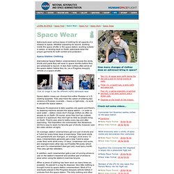 HSF > Living In Space > SPACE WEAR