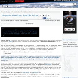 .htaccess rewrite tricks