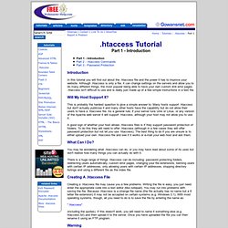 .htaccess Tutorial