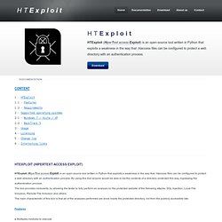 HTExploit - Bypassing htaccess Restrictions