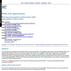 HTML 4.01 Specification