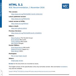 HTML: The Markup Language