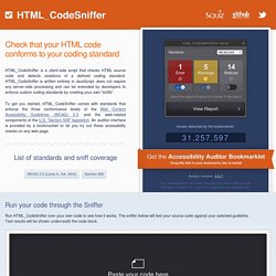HTML_CodeSniffer