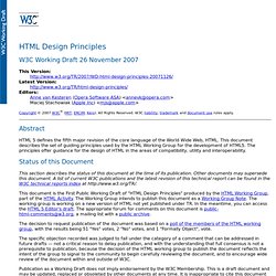 HTML Design Principles