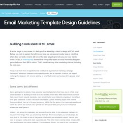 HTML Email Design Guidelines