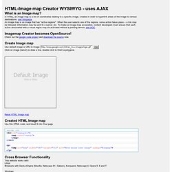 HTML-Image map Creator WYSIWYG - uses AJAX