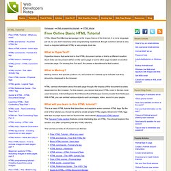 html tutorial - free html tutorial - html and tutorial - basic html tutorial