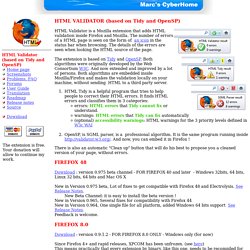 Html Validator for Firefox and Mozilla