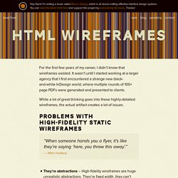 HTML Wireframes