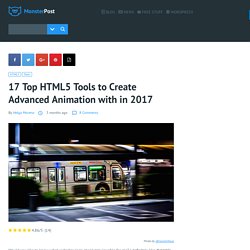 Top Free HTML5 Animation Tools for 2017 to Add Some Motion to a Page