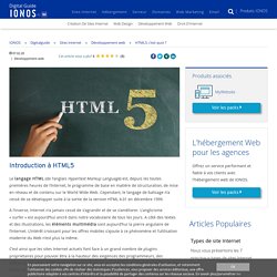 HTML5, c’est quoi ? - IONOS
