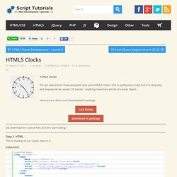 HTML5 Clocks