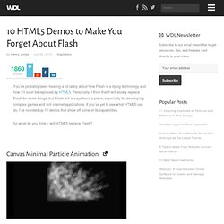 10 HTML5 Demos to Make You Forget About Flash